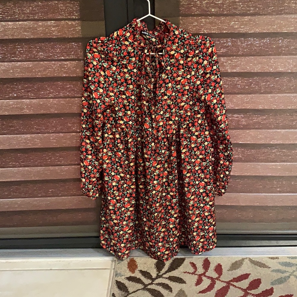 Red Floral Dress